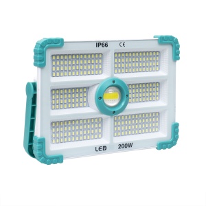 Proiector LED Zilan 200W solar si USB, 280 leduri, telecomanda, IP66, 27x20x5.5 cm, ZTS8212 - Img 2