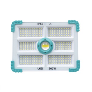 Proiector led Zilan cu incarcare solara, 200W, 280 leduri SMD, telecomanda, IP66, 27x20x5.5 cm, ZTS8211 - Img 3