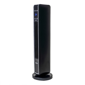 Radiator electric Zilan, 2200W, design turn, pentru incaperi pana la 25 m², negru, 74x21x21 cm, ZLN2076 - Img 2