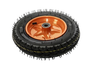 Roata Z-tools roaba, cauciuc, negru/portocaliu, 100Kg, 26x26x10 cm, ZLN7160 - Img 2