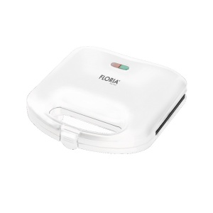 Sandwich maker Zilan, putere 750W, placa grill, antiaderenta, indicator luminos, compact, alb, ZLN0830
