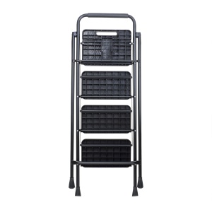 Scara metalica Z-TOOLS cu 4 trepte, pliabila, 124cm inaltime, 46cm lungime, 84cm latime, suport 150kg, ZTS8088 - Img 4