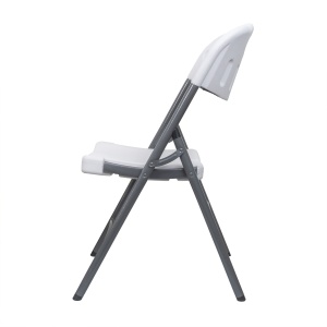 Scaun pliant Zilan, plastic, alb, 86cm inaltime, 46cm latime, 38cm adancime, ZTS8192W - Img 4