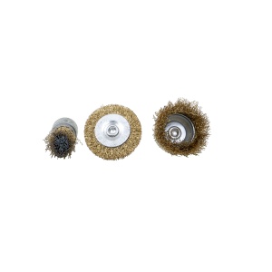 Set 3 perii de sarma disc Zilan, 4500 Rpm, Ø 50-25-50 mm, 16x12x5 cm, 1kg, 9195