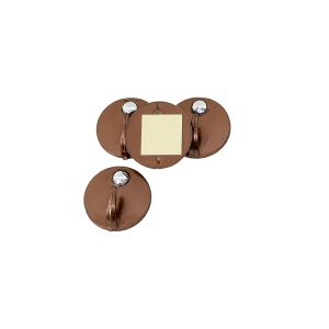 Set 4 cuiere Zilan din plastic cu adeziv super rezistent, diametru 5cm, 6x16x3 cm, 1kg, 268 - Img 3