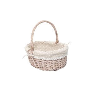 Set cosuri de rachita ovale Zilan, 41x33x38 cm + 34x27x32 cm + 24x20x25 cm, bej, ZTS8435 - Img 5