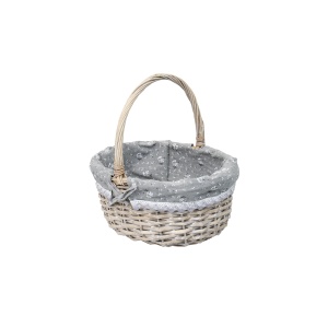 Set cosuri rachita Zilan, ovale, gri inchis, 43x32x38 cm + 34x25x32 cm + 25x21x25 cm, ZTS8004 - Img 5
