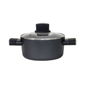 Set oale Zilan, 9 piese, aluminiu, 4 oale cu manere, 1 tigaie, capace sticla termorezistenta, 28x24x20x18 cm, ZLN0942 - Img 4