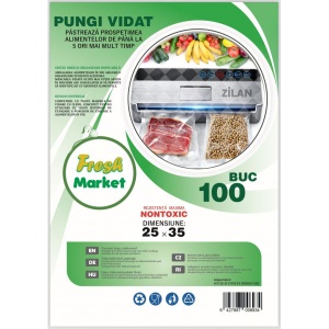 Set pungi vidat gofrate Zilan, 100 bucati, 25x35 cm, 90 microni, ZTS8478 - Img 3