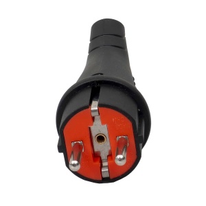 Stecher din plastic Zilan cu maner, 16A, 1 locas, negru, ZTS8415 - Img 1