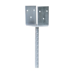 Suport stalp Zilan 100x290x60x4mm, pentru beton, fara cap, 1 bucata, cod 4927