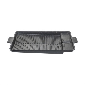 Tava grill Zilan, pentru aragaz camping, 32.5x26x4 cm, ZTS5623