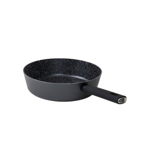 Tigaie adanca Zilan, 26cm, aluminiu, capac sticla, suprafata antiaderenta, gri inchis, ZLN0881 - Img 4