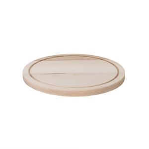 Tocator rotund din lemn Zilan, grosime 2cm, diametru 29cm, cod 1082 - Img 3