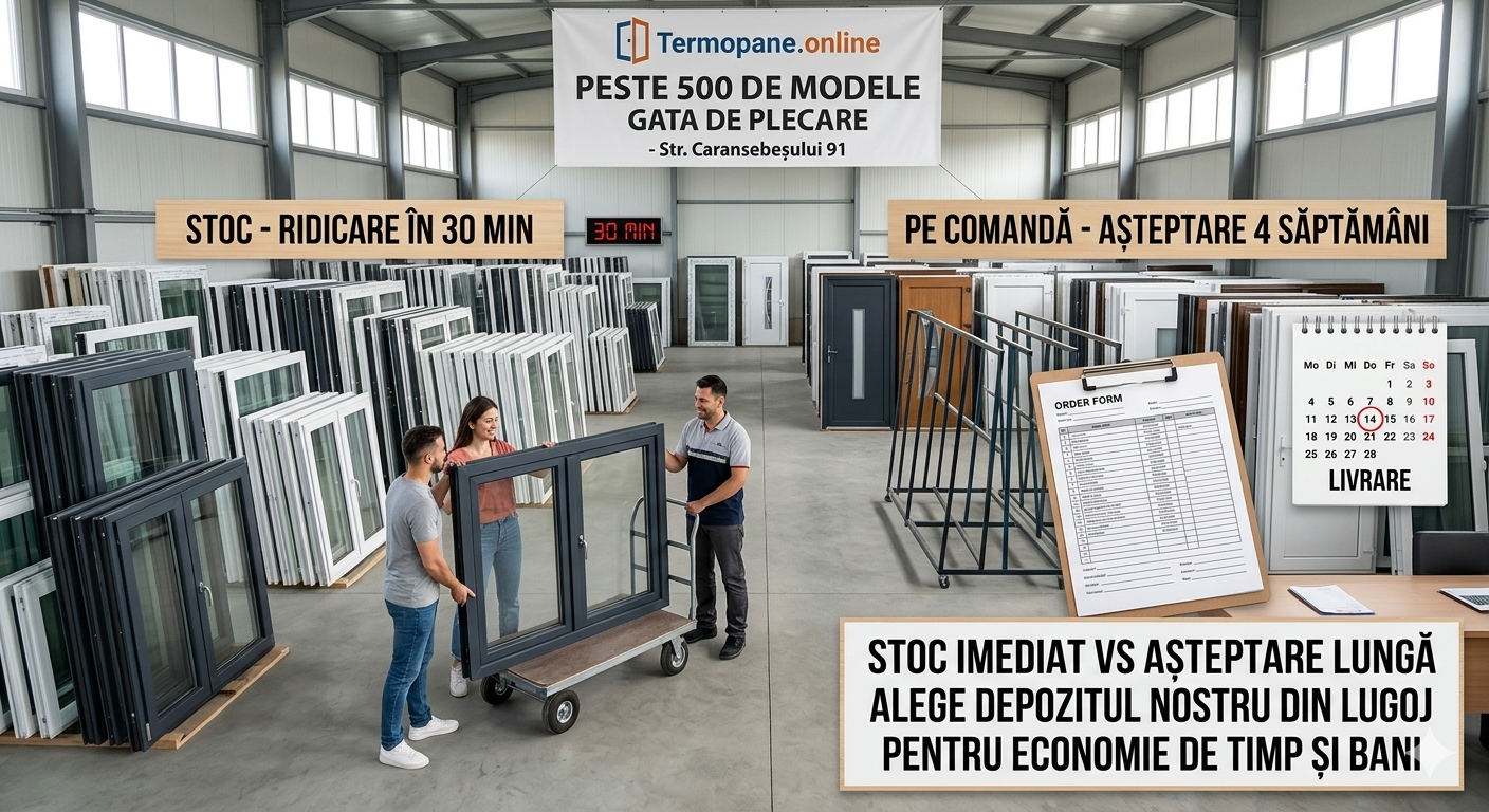 Termopane pe comandă vs. Termopane din stoc: Cum să economisești timp și bani la renovarea casei