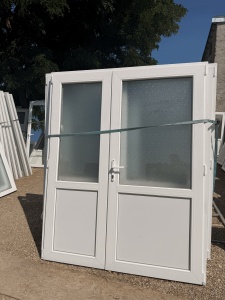 Ușă termopan cu balamale mari/mici, albă - Img 3
