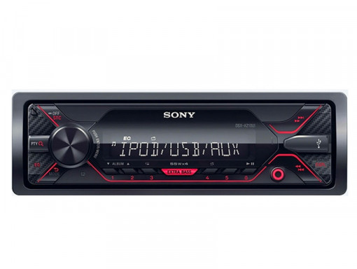DSXA210UI Player auto Sony cu USB, 4x55W, rosu