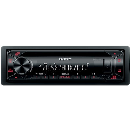 CDXG1300U Player auto Sony, CD/USB, 4x55W, rosu