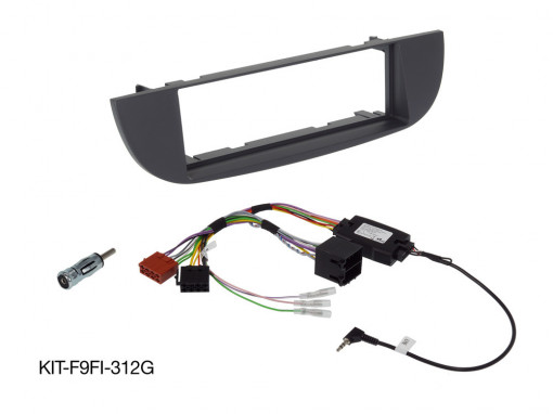 KIT-F9FI-312G Kit de instalare de 9" gri pentru Fiat 500/Abarth (312), Alpine