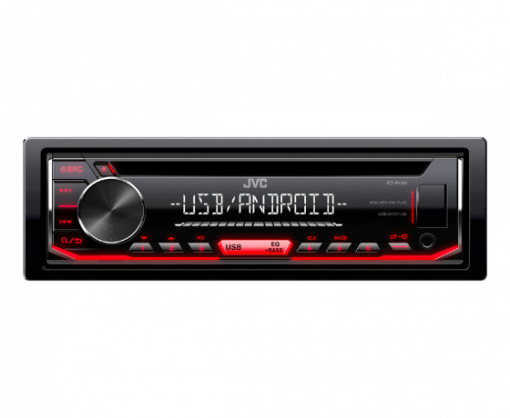 KDR494 Player auto JVC cu CD/USB, 4x50W, rosu