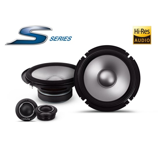 S2-S65C Set difuzoare auto componente Alpine de 16.5cm, 80W RMS