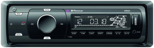 VM063 Player auto Phonocar, USB/SD/BT, 4x30W
