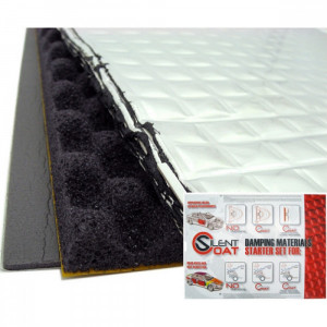 SC-SS-0.2 Sound Deadening Starter Set Silent Coat, 4 folii