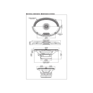 R2-S69 DIFUZOARE COAXIALE OVALE ALPINE 6″X9″, 100W RMS - Img 2