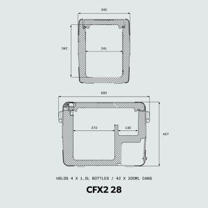 CFX2 28 Frigider cu compresor Dometic, 12/24/220V, 28 litri - Img 6
