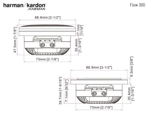 FLOW300S DIFUZOARE MEDII DE 3'' HARMAN KARDON, 60W RMS - Img 4