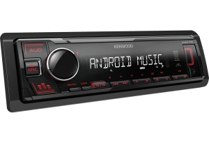 KMM-105RY RADIO CU USB KENWOOD, ROSU