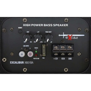 X801BA SUBWOOFER AMPLIFICAT EXCALIBUR DE 20CM (8″), 1100W - Img 4