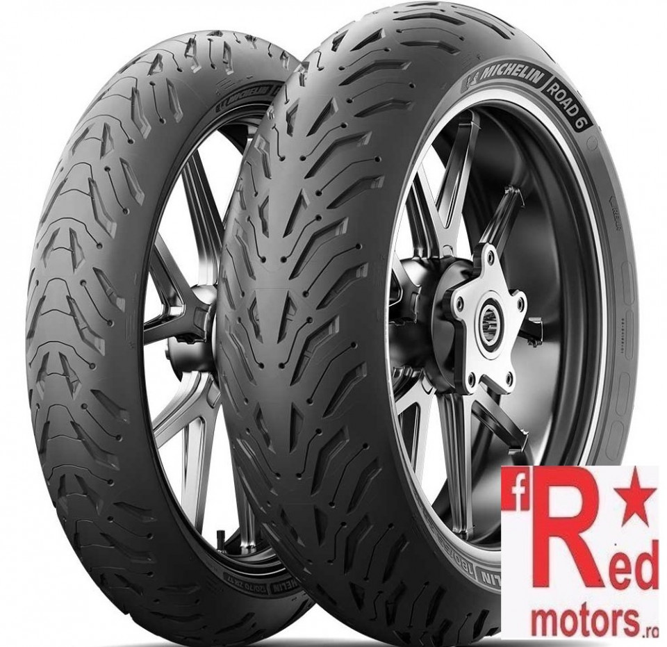 120/70ZR17（58w）180/55ZR173w7 Set anvelope/cauciucuri moto Michelin Road 6 120/70ZR17 58W + 180