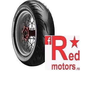 Anvelopa/cauciuc moto fata/ spate Avon Cobra Chrome Universal TL 130/60R23 65V Front/Rear WW (talon alb) - Img 2