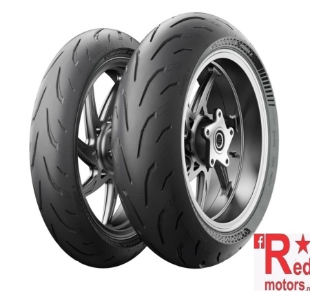 Set anvelope/cauciucuri moto Michelin Power 6 120/70 ZR 17 58(W) TL Front + 180/55 ZR 17 73(W) TL Rear - Img 2