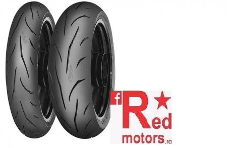 Set anvelope/cauciucuri moto Mitas SPORT FORCE+ EV EVOLUTION 120/70ZR17 58W TL Front + 180/55ZR17 73W TL Rear