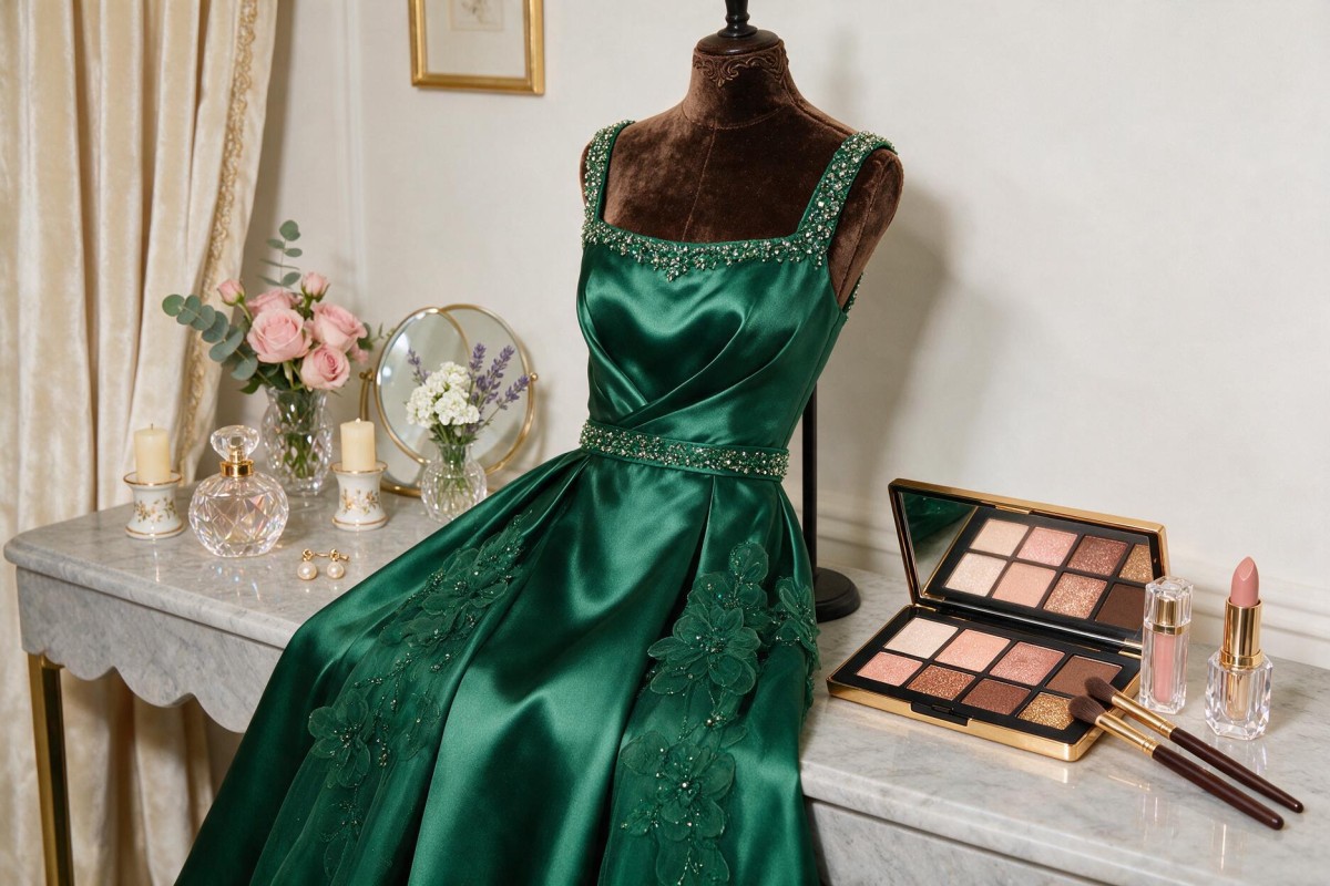 Ce machiaj se potriveste la rochie verde