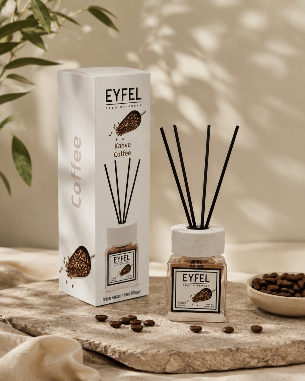 Odorizant cameră Reed Diffuser cafea Eyfel 120 ml