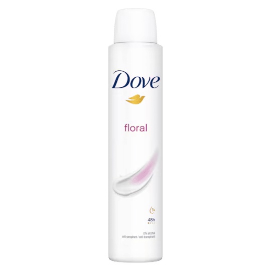 Deodorant spray Dove Floral 48h 250 ml – protecție și prospețime