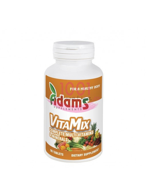 Adams vitamix complex de vitamine si multiminerale 90 tablete 1 - 1001cosmetice.ro