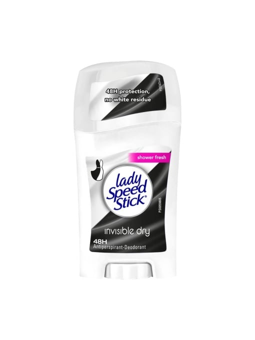 Spray &amp; stick dama | Antiperspirant stick 48h, invisible dry, shower fresh, lady speed stick, 40 g | 1001cosmetice.ro