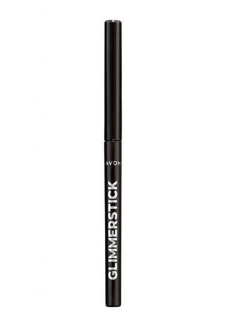 Dermatograf/creion de ochi, avon | Avon glimmerstick creion retractabil pentru ochi blackest black | 1001cosmetice.ro