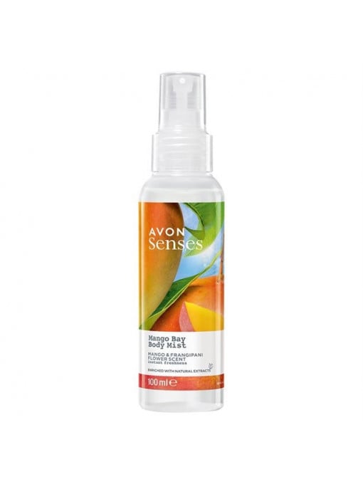Spray corp | Avon senses juicy spray de corp parfumat cu mango si rodie | 1001cosmetice.ro