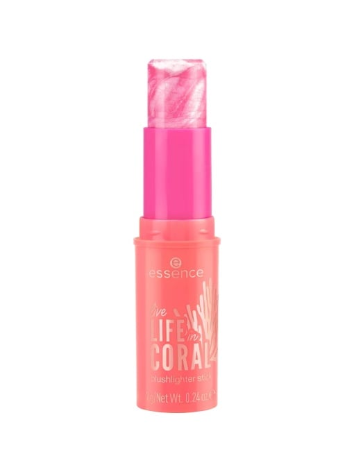 Highlighter (iluminator), essence | Blush iluminator stick life in coral, essence, 7 g | 1001cosmetice.ro