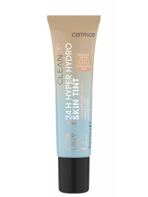 CATRICE CLEAN ID 24H HYPER HYDRO SKIN TINT FOND DE TEN NEUTRAL SAND 010