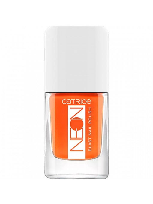 Ingrijirea unghiilor, catrice | Catrice neon blast lac de unghii dazzling orange 02 | 1001cosmetice.ro