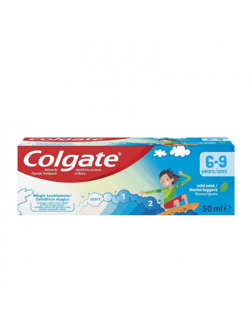 Igiena orala, colgate | Colgate mild mint pasta de dinti pentru copii 6-9 ani | 1001cosmetice.ro
