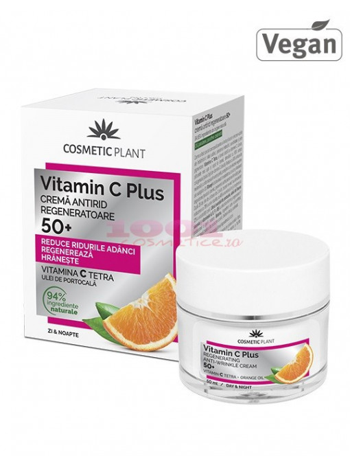 Cosmetic plant crema antirid regeneratoare 50+ vitamin c plus 1 - 1001cosmetice.ro