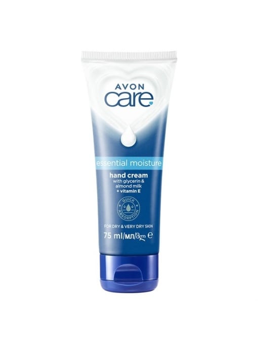 Crema maini, avon | Crema de maini esential moisture cu glicerina si vitamina e, avon care, 75 ml | 1001cosmetice.ro