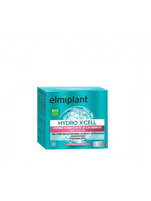 Crema gel hidratanta pentru ten sensibil/uscat, Hydro X-Cell Elmiplant, 50ml